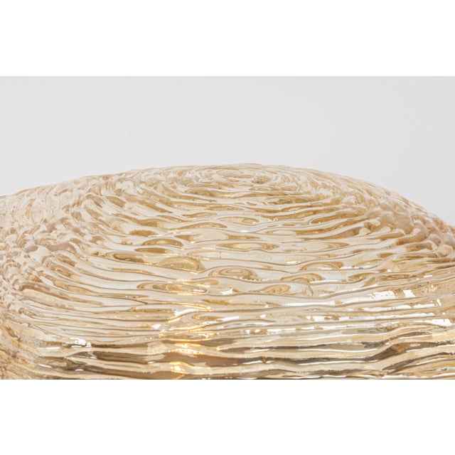 Glass Amber Glass Sconces in Thumbprint Shape, Germany, 1970s, Set of 2 For Sale - Image 7 of 10