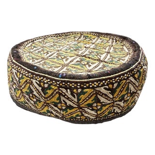 Tribal Mid-1900's Central Asian Hand Made Afghan-Turkmen Cap For Sale