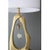 Gold Hollow Curved Decorative Table Lamp For Sale - Image 8 of 9