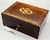 Wood 19th-Century English Rosewood Jewelry Box, Lock & Key For Sale - Image 7 of 11