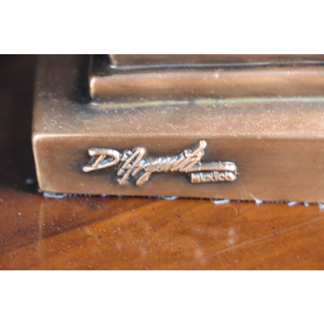 Late 20th Century D Argenta 24k Gold Plated Serene Horse Head Statue For Sale - Image 5 of 10