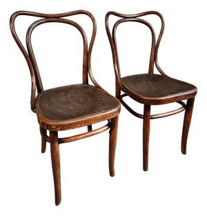 Bentwood Café Chairs from Jacob & Josef Kohn, Vienna, Austria, 1900s, Set of 2