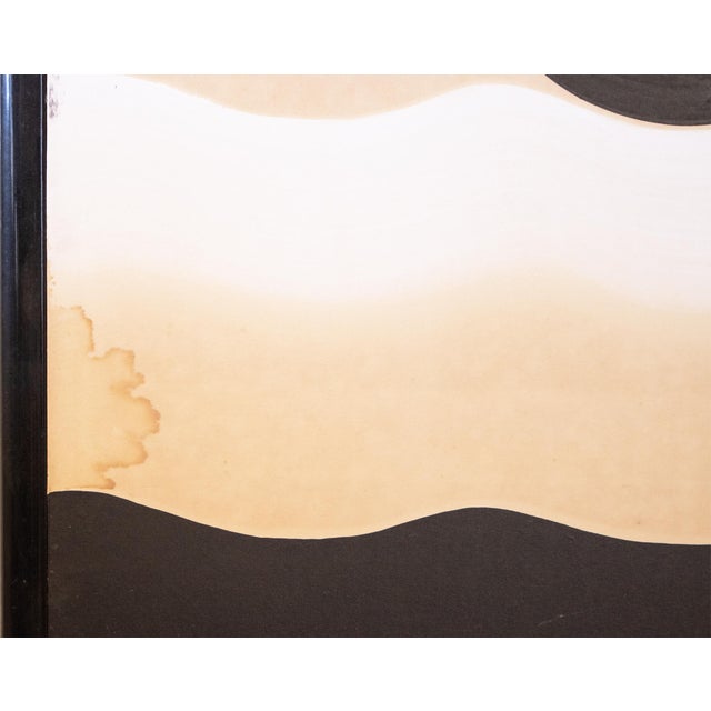 Rare Pre-1940s "Watanabe Moritsuna Crest", Japanese Byobu Screen For Sale - Image 14 of 18