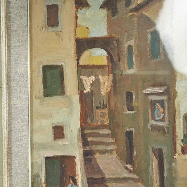 Rossi, Historical Fresco, 1971, Oil on Panel, Framed For Sale - Image 4 of 6