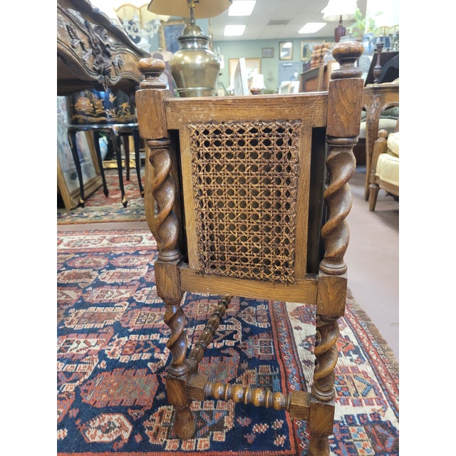 Antique Jacobean Cane and Barly Twist Planter For Sale In Philadelphia - Image 6 of 8