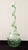 Mid-Century Modern Emerald Green and Clear Vintage Italian Murano Art Glass Vase, McM, Ca. 1960's. For Sale - Image 3 of 6
