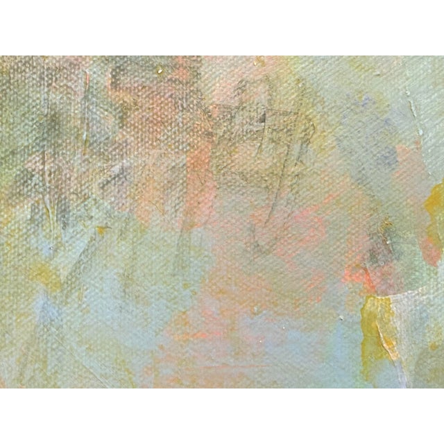 Vintage Abstract Oil Painting of Flowers, Framed For Sale - Image 10 of 12