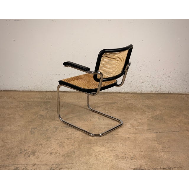 S64V Cantilever Armchair by Marcel Breuer for Thonet, Set of 3 For Sale - Image 5 of 14