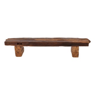 Brutalist Bench in Oak by Logniture For Sale