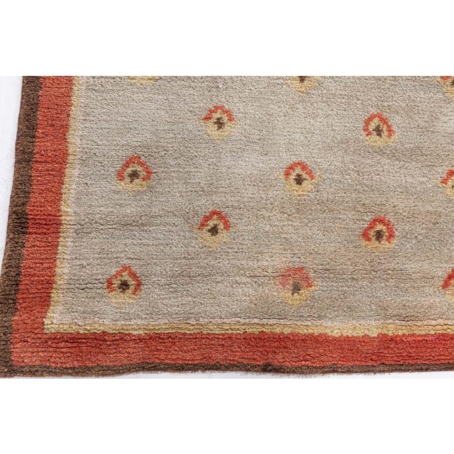 Mid-Century Modern Vintage Finnish Hand-Knotted Wool Pile Rug, Doris Leslie Blau For Sale - Image 3 of 7