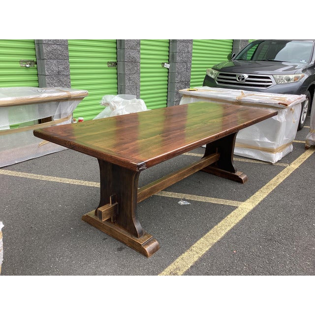 1950s Stunning French Farmhouse Table W/ Matching Benches For Sale - Image 5 of 15