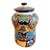 Mexican Talavera Hand-Painted Multicolor Ceramic Lidded Jar For Sale