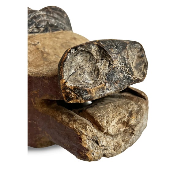 Tribal Antique Mangbetu Buffalo Mask For Sale - Image 3 of 12