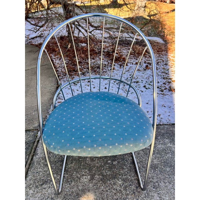 Metal Four Mid-Century Modern Dining Chairs by Daystrom Furniture Co. 1978 For Sale - Image 7 of 12