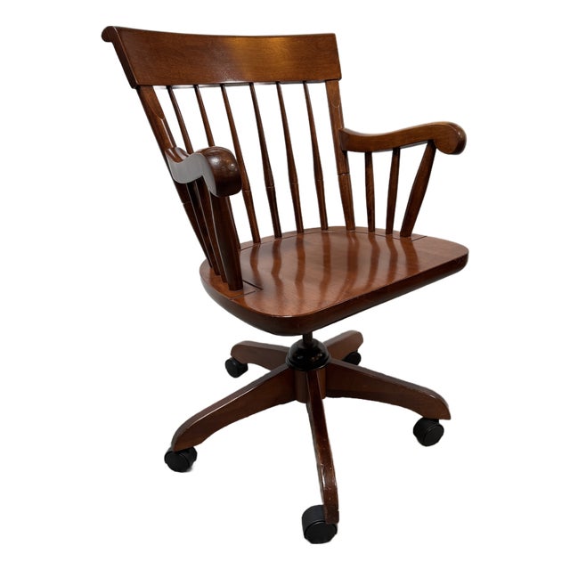 Vintage Nichols & Stone Wooden Office Chair For Sale