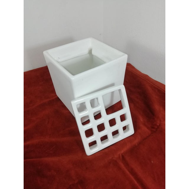 Ceramic Ceramic Ikebana Vase by Gabbianelli, 1960s For Sale - Image 7 of 11