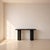 Console Table in Black Marquinia Marble, 1980s, in Flawless conditions. Designed 1980 to 1989