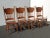 Set of Four Vintage Oak Pressback Dining Room Chairs ~ French Country 2of2 For Sale - Image 4 of 12