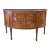 Early 20th Century Bowfront Mahogany Satin Banded Sheraton Style Sideboard For Sale