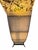 1970s 1970s Mid-Century Modern Sculptural Double Helix Amber Resin & Gold Leaf Fleck Floor Lamp For Sale - Image 5 of 6