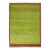 Lime Green Vintage Turkish Tulu Pile Rug - 5'3" x 7'8" For Sale