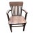 Solid Wood Vintage Bank Desk Chair For Sale