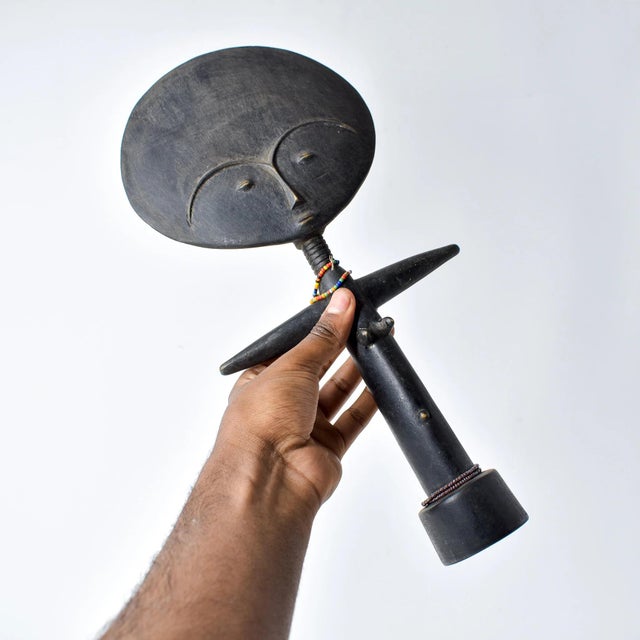 Black Early 20th Century Asante Akua'ba Fertility Doll Ghana For Sale - Image 8 of 11