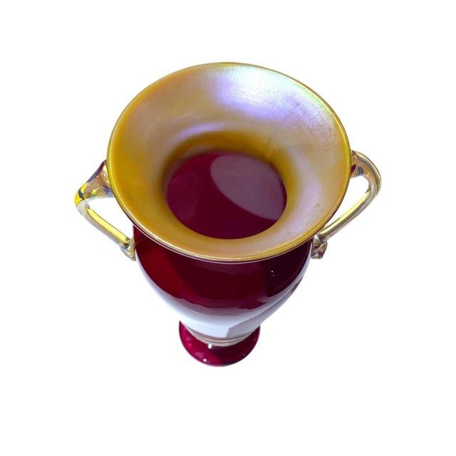 1990s 1990s Rick Strini Studio Art Glass Amphora Vase, Smithsonian, Metropolitan Museum of Art For Sale - Image 5 of 9