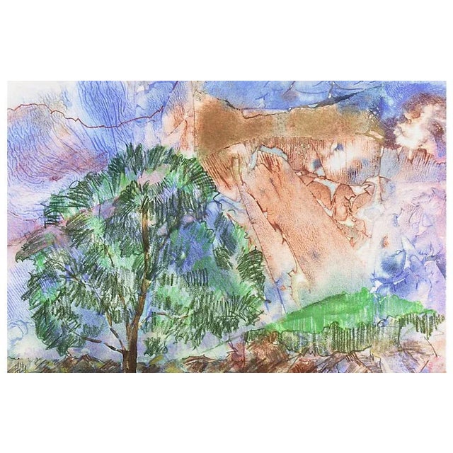 Modern 'Swiss Landscape' by Gail Carlson For Sale - Image 3 of 8