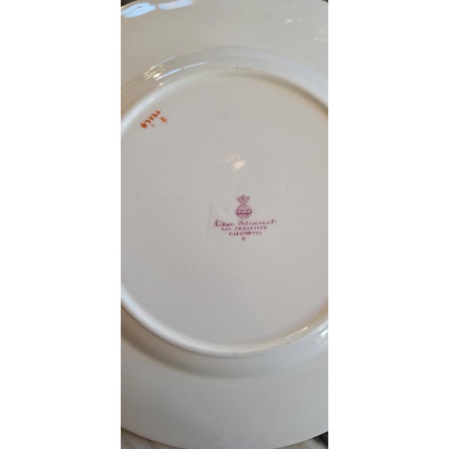 Turquoise Late 19th Century Minton's Nathan Dohrmann Co San Francisco California - 12 Salad Plates For Sale - Image 8 of 11