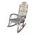 Handmade Vintage Folk Art Weathered Twig Rocking Chair For Sale