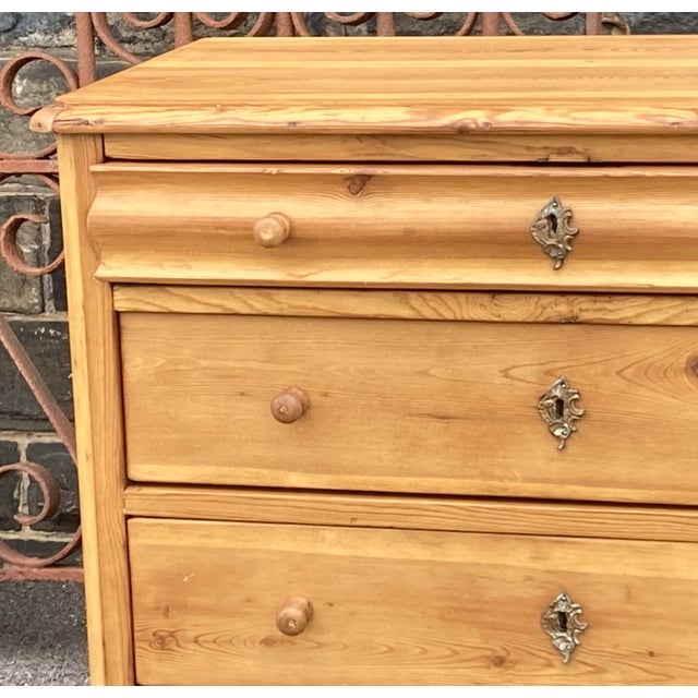1900-1909 Pine Chest of Four Drawers, Denmark For Sale - Image 10 of 16