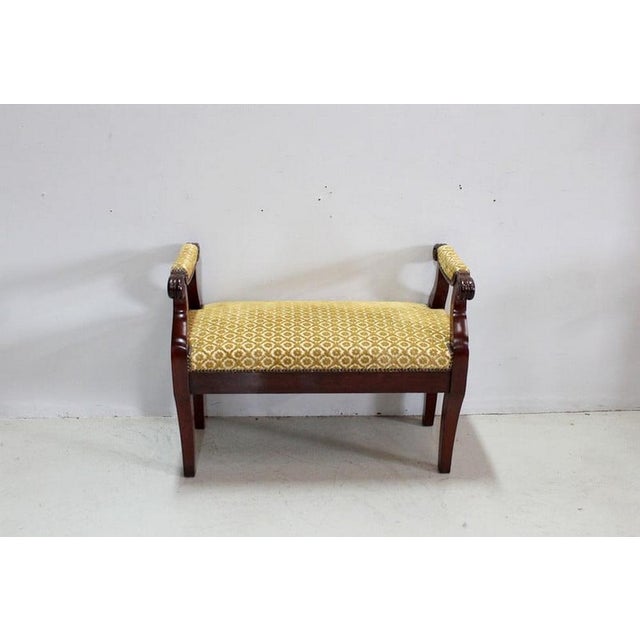 Small 19th Century Restoration Middle Bench For Sale - Image 13 of 13