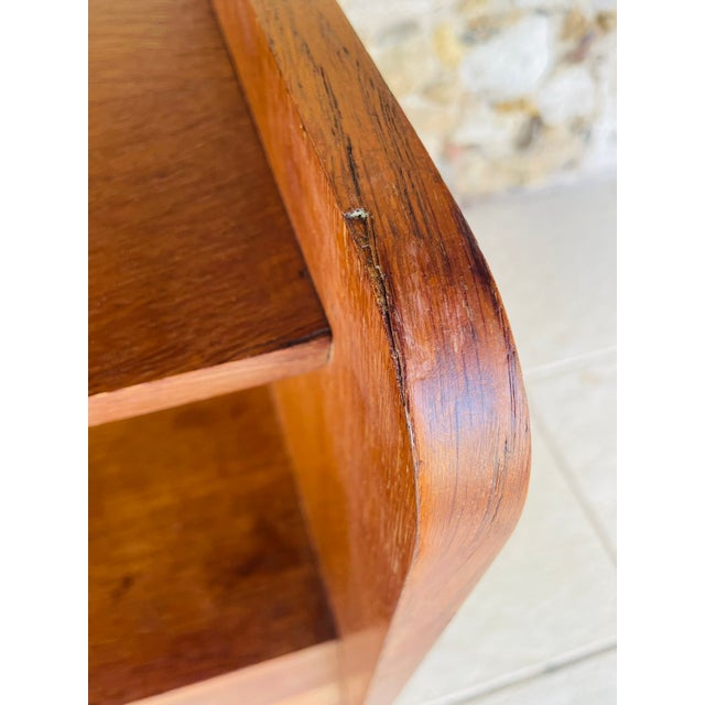 Black Mid-Century Modern Oak Highboard on Tapered Legs, 1950s For Sale - Image 8 of 18