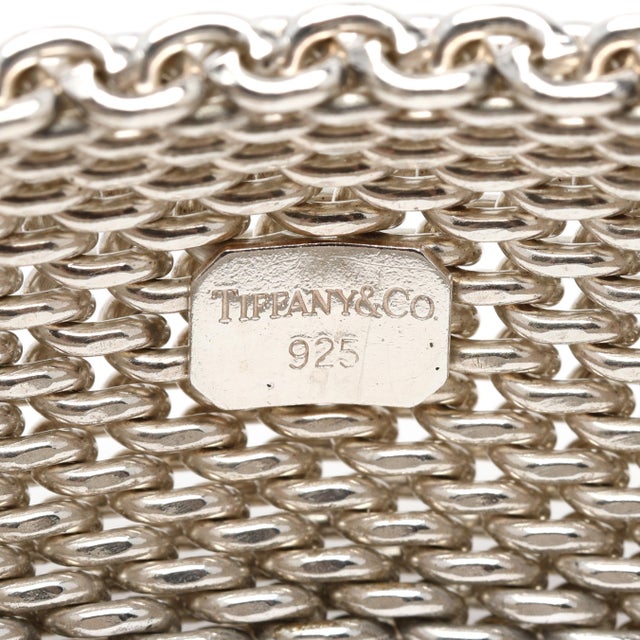 Early 21st Century Tiffany & Co Somerset Thick Bracelet, Sterling Silver, Length 8 In. For Sale - Image 5 of 7