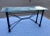 Metal Mid-Century Modern Rectangular Wrought Iron & Glass Console Sofa Table For Sale - Image 7 of 13
