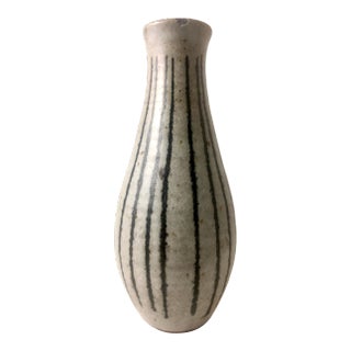 1960s Modern Style Striped Vase For Sale