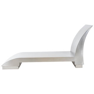Stainless Steel Chaise Lounge, Style of Maria Pergay For Sale