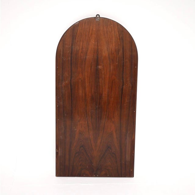 Brown Art Deco Wall Mirror, 1930s For Sale - Image 8 of 9
