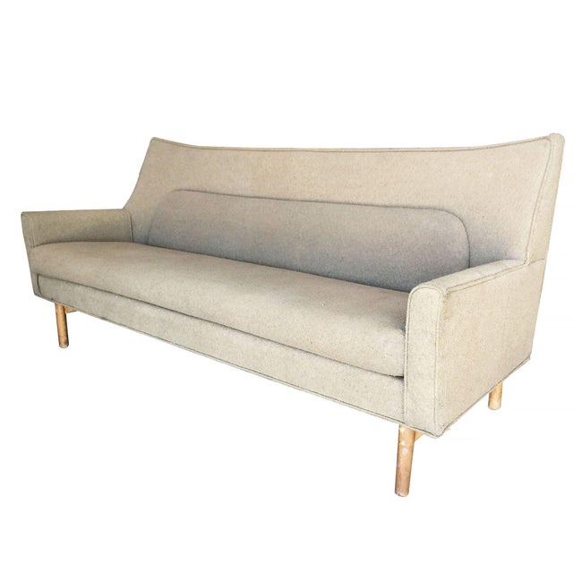 Mid-Century Modern Mid-Century Model 98632 Arched Wing Back Sofa Attributed to Lawrence Peabody for Nemschoff For Sale - Image 3 of 7