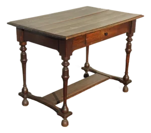 Vintage French Country Style Brown Rustic Plank Desk ~ Farmhouse Chic