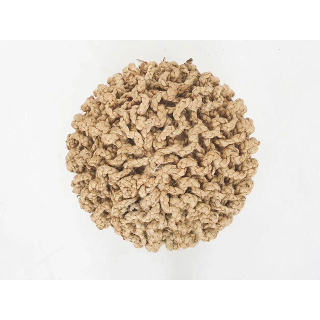 Vintage Ottoman in Rope, 1970s For Sale - Image 4 of 7