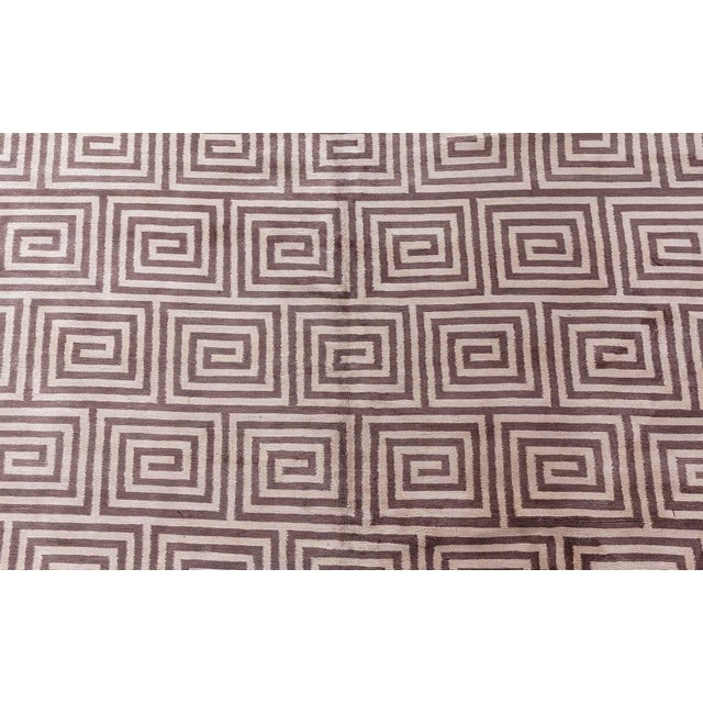 Early 21st Century Modern Tibetan 'Prism' Art Deco Style Silk Rug by Doris Leslie Blau For Sale - Image 5 of 8