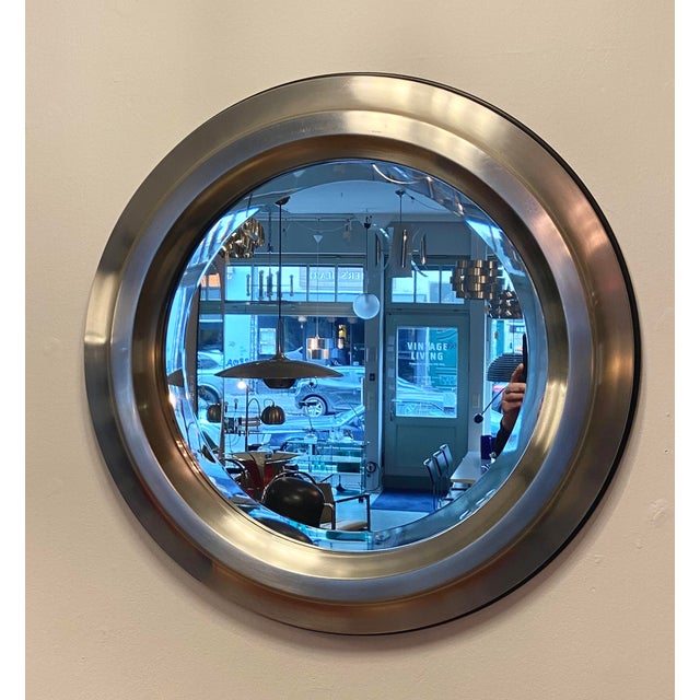 Silver Narciso Wall Mirror by Sergio Mazza, Italy, 1970s For Sale - Image 8 of 8