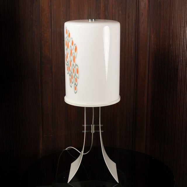 Murano Glass Floor Lamp by Alfredo Barbini for Vistosi, Italy, 1960s, in Restored conditions. Designed 1960 to 1969 I have...