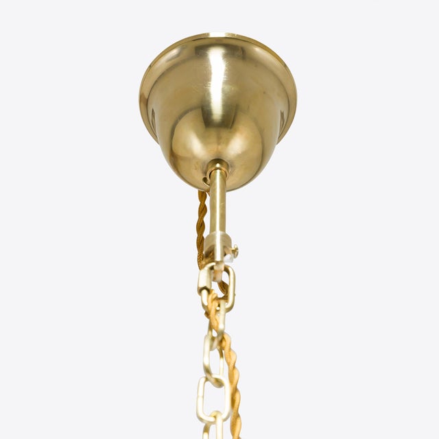 Mid-Century Modern Cubist Pendant from Pure White Lines For Sale - Image 3 of 10