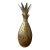 Vintage Gilt Metal Gold Tone Pineapple Sculpture For Sale