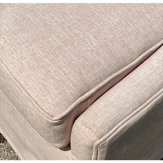 Mid-Century Modern Vintage Lee Industries Blush Pink Tub Chairs - Set of 2 For Sale - Image 3 of 14