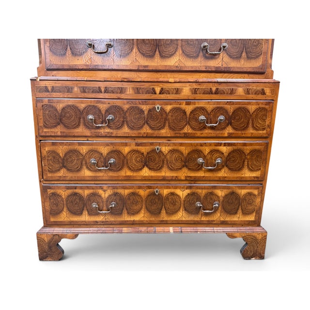 Wood 17th Century William Nd Mary English 8-Drawer Chest, Attributed For Sale - Image 7 of 16