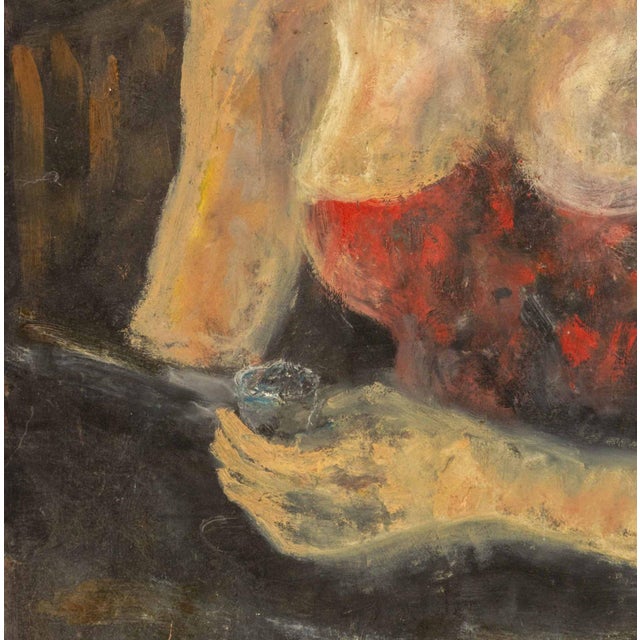1990s Louis Lamont "Evening on 8th/9th n.y.c." Oil, 1992 For Sale - Image 5 of 9